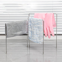 Foldable Dishcloth Rack Multipurpose Folding Dishcloth Rack Multilevel Design