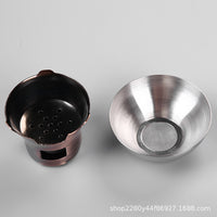 Stainless Steel Tea Infuser with Drip Tray Set - Creative Tea Strainer Filter for Teaware