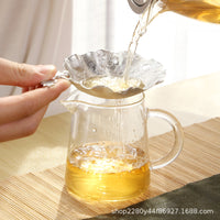Stainless Steel Tea Infuser with Drip Tray Set - Creative Tea Strainer Filter for Teaware