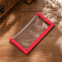 PVC Lure Case Clear Small 1pc Lure Storage Squid Lure Case Worm Case