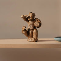 Drummer Ornament Rustic Drummer Figurine Unique for Tea Table, Office