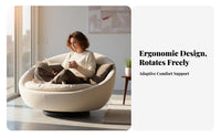 rotate Function enveloping Chair Modern aesthetic Single Sofa Enveloping Design Living Room Seating Deep Seat for Homeowners, Students, Office Workers, Lounge Aregardinga, Bedroom, perusing alcove