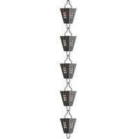 Copper Rain Chain Weather Resistant Rain Chain Rustproof for Courtyard, Temple