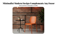 Armless Stackable Chair Thickened Design Stackable Monobloc Chair Ergonomic Backrest Single-Piece Moldinging for Families, Cafe
