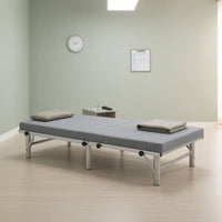 Foldable Bed Folding Bed Frame Coconut Palm Layer Rest Furniture for Guest Accommodation, Midday Resting