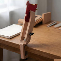 Leather Sewing Clamp Adjustable Wooden Leather Clamp Table Lip Mount