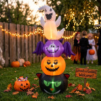 Inflatable Stack Stacked Inflate Ghost Yard Ghost Decoration Tall for Porch