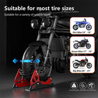 Motorcycle Front and Rear Wheel Stand Parking Rack