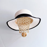 Metal Wall-Mounted Head Mold Hat Display Rack