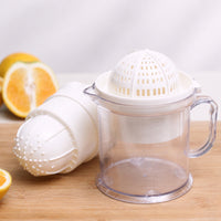 Manual Hand Juicer Clear Hand Citrus Press Measuring Marks