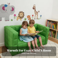 Upholstered Young Child Chair Child-Sized Quilted Quilted Square Sofa Soft and Comfortable Lightweight for Storytime Corner