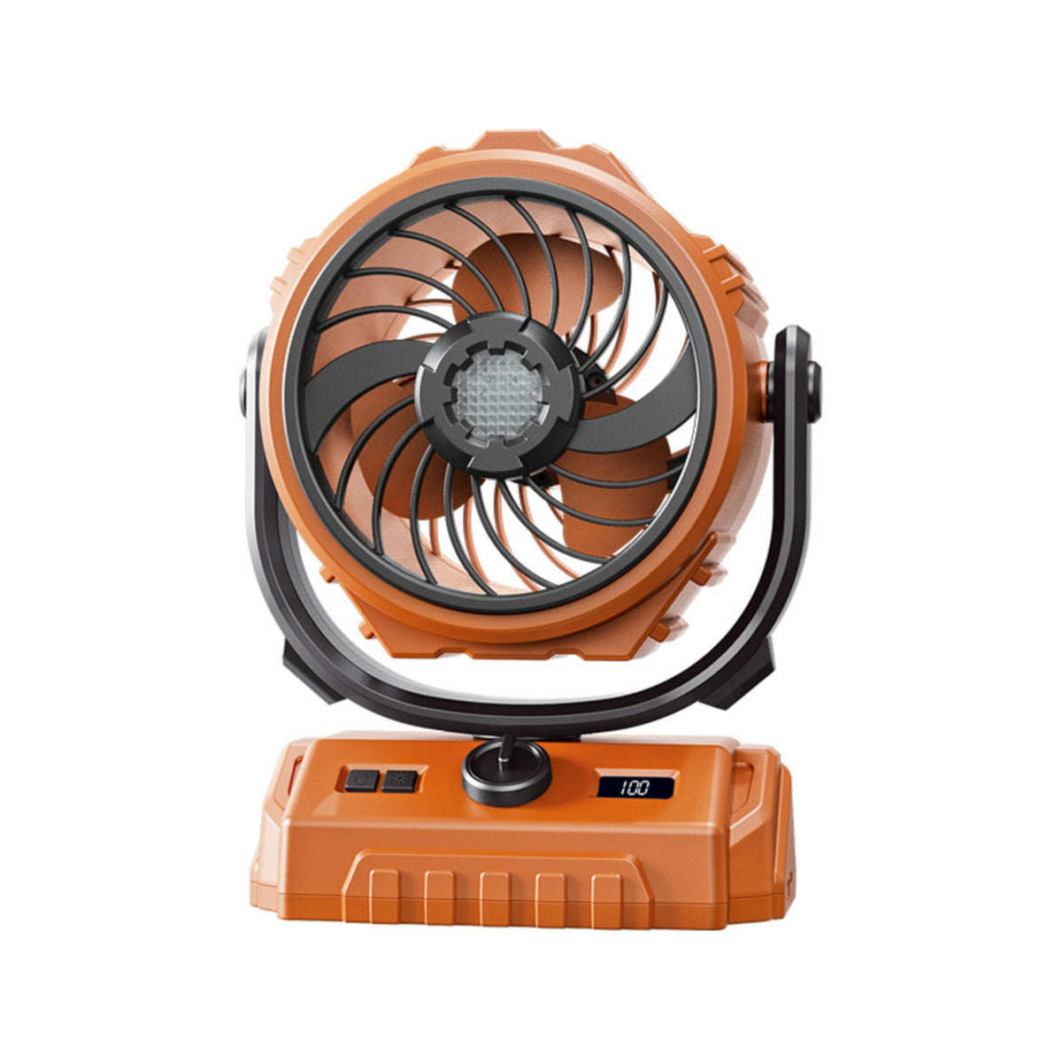 Compact Cordless Fan Adjustable Speeds Portable Fan with Digital Display Quiet 360° Tilt for Campers, Camping