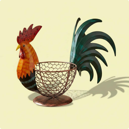 Hen Egg Basket Tabletop Display Chicken Egg Holder Decorative for Desktop