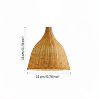Bamboo Chandelier Material Woven Pendant Light Artistic Woven-Rattan Hanging Lamp for Restaurant, Cafe, Hotel