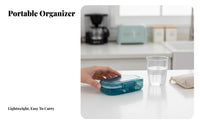 Weekly medication Sorter Large Capacity medication Container Portable Design for Seniors