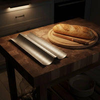 Perforated French Loaf Pan Food Grade French Loaf Baking Tray French Bread Baking Form Easy Release Multi-Loaf Bread Pan
