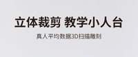 立体裁剪人台女二分之一裁剪模特学生教学小人台迷你1比2小人台