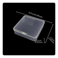 Clear plastic box with lid