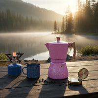 Stovetop Espresso Pot Portable & Lightweight Octagonal Aluminum Coffee Pot Italian Coffee Brewer Rich Flavor Kitchenware