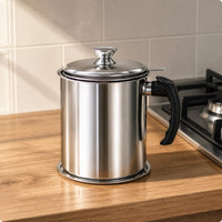 Strainer Pot Easy to Clean Stainless Steel Oil Filter Pot for Frying