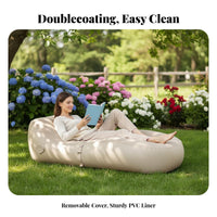 Self-Inflating Loveseat Quick Inflation Air Sofa High Weight Capacity for Picnic
