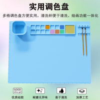 Factory Direct Silicone Painting Mat for Kids Graffiti Art Oil Painting Washable Reusable Palette