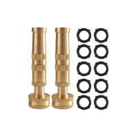 2 Pieces Hose Nozzle with Washers High Pressure for Outdoor Cleaning