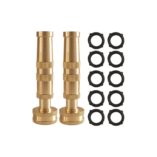 2 Pieces Hose Nozzle with Washers High Pressure for Outdoor Cleaning