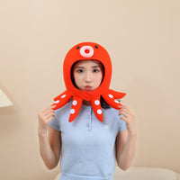 Wholesale Octopus Head Hat, Plush Headgear, Cartoon Costume Prop for Photo Shoots