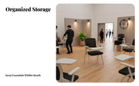 Tablet Arm Chair Foldable Design Conference Seating Space-Saving for Classroom