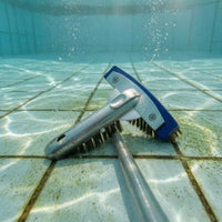 Angled Pool Brush Curved Design 5 Inch Pool Brush Pole Attachable