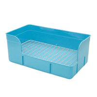 Rabbit Toilet Tray Low-Entry Rabbit Litter Tray Rectangular for Indoor Corners