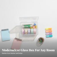 Clear Rectangular Box with Lid transparent Design for journeys, Hobbyists, Parents