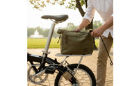 Lightweight Folding Bike Rack Compatible Rear Rack with Mounting Hardware Stable Long-Lasting for Cyclists, Errands