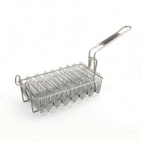 Taco Fryer Basket with Detachable Handle Grid Design Kitchen Tool Rigid