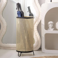 Hollow Metal Frame Umbrella Rack Freestanding Umbrella Holder Ventilated Household Storage for Businesses
