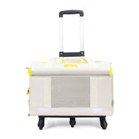 Rolling Cat Carrier Sturdy Cat Carrier with Wheels Portable for Cats