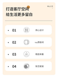 中古包豪斯茶几客厅家用小户型设计师拉齐奥方形咖啡桌组合边几 白色小款