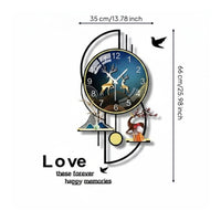 Modern Pendulum Timepiece Luxury Home Decor Creative Design for Bedroom