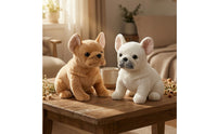French Bulldog Stuffed Animal Compact French Bulldog Stuffed Toy Toy Frenchie Plushie Huggable Stuffed Toy Puppy Realistic