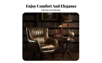 Highsupport Club Chair North American Design Upholstered Contoured Spinerest Armchair Ergonomic Comfort Button-Tufted Features