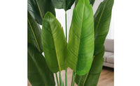 Low Maintenance Large Artificial Floor Plant No Watering Artificial Traveler's Palm Easy to Clean Faux Traveler's Palm Fade-Resistant for Allergy Sufferers, Living Room