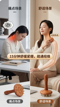 黄铜经络刷揉腹肚子全身通用按摩刷疏通带脉刷身体刮痧经络按摩梳