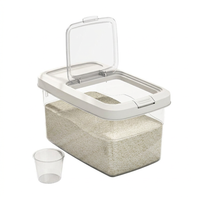Large Cereal Storage Container, Airtight Grain Storage Bin, Kitchen Storage Containers, Pantry Organizers, Rice Storage Box, 