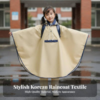 Backpack Compatible School Bag Rain Poncho Adjustable Hood children's Poncho Raincoat Lightweight for Boys, Girls, Cycling, Outdoor, Walking