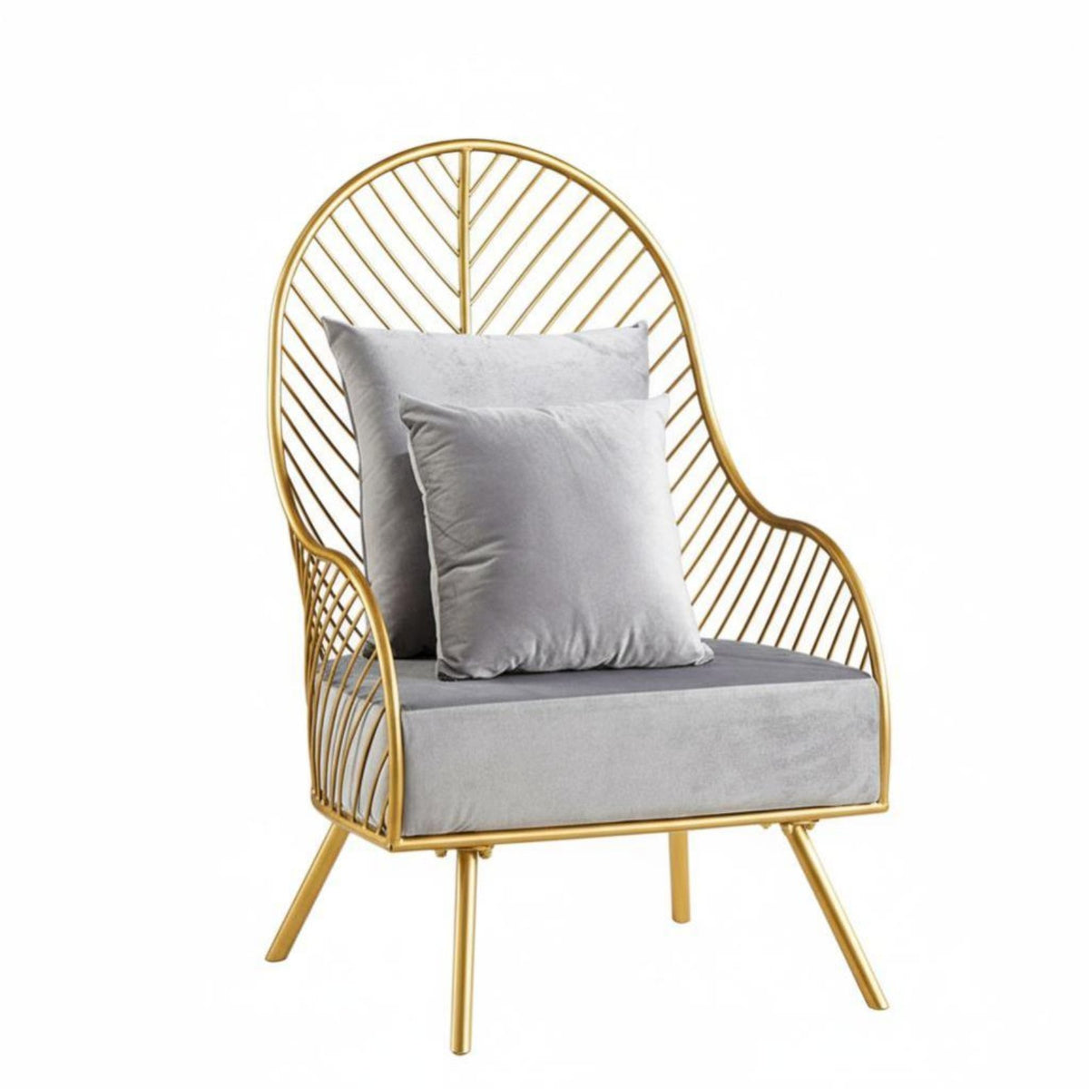 Soft Fabric Upholstery Highspine Barrel Chair Modern Minimalist design Plush Single-Person Sofa Thickly Padded Indoor Furniture Ergonomic Design for Office Workers, Interior Designers, Balcony, Reception Area, perusing corner, Living Room