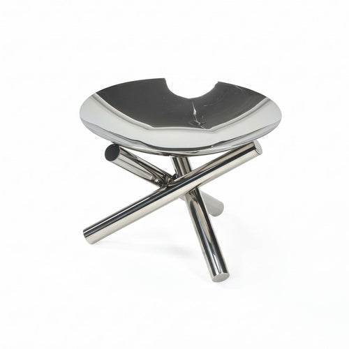Round Tray Stand Decorative Stainless Steel Tray Stand European Houseware