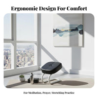 Ergonomic Meditation Stool Portable Adjustable Meditation Stool Japanese Design Mindfulness Seat Lightweight Seiza Chair