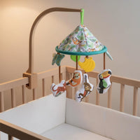 Safari Creature Mobile Easy Setup Crib Hanging Creature Toy Rotation for Babies