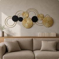 Abstract Circular Wall Art Hanging Abstract Circular Wall Decor Easy Installation